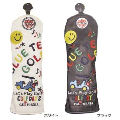 ブルーティーゴルフ（BLUE_TEE_GOLF） スマイル＆カート ヘッドカバー（フェアウェイウッド用） HC-012