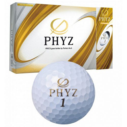 ブリヂストン（BRIDGESTONE_GOLF） （オウンネームサービス）PHYZ ボール パールホワイト 1ダース 2019 【納期約2週間】