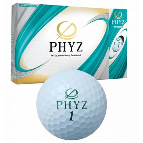 ブリヂストン（BRIDGESTONE_GOLF） （オウンネームサービス）PHYZ ボール パールグリーン 1ダース 2019 【納期約2週間】