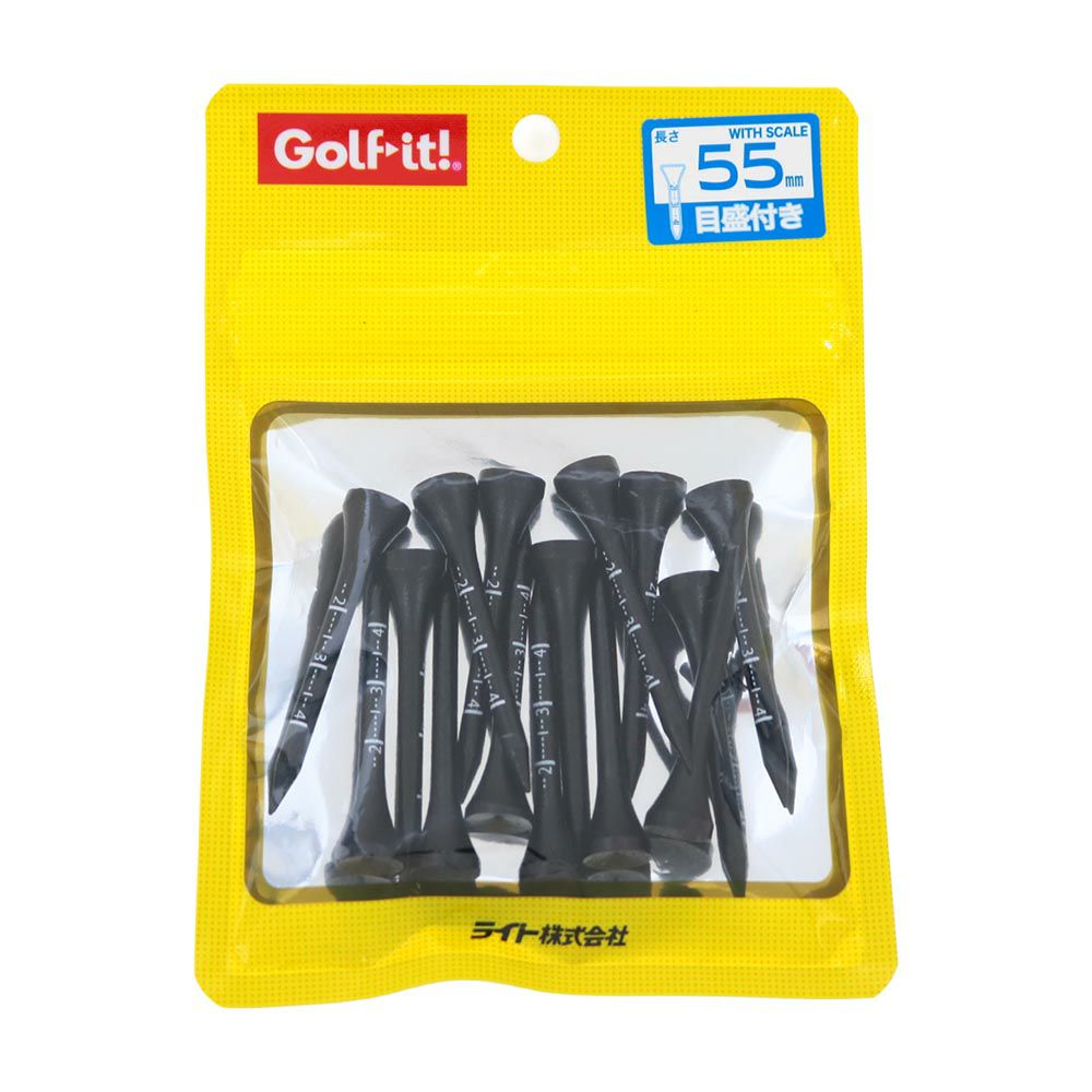 ライト（LITE） 目盛付ウッドティー 55mm T-393