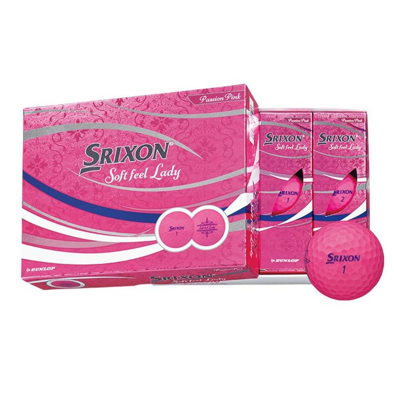 スリクソン（SRIXON） 【レディース】SOFT FEEL LADY ボール パッションピンク 1ダース  2021