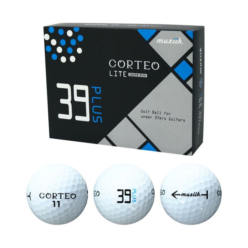ムジーク（Muziik） コルテオ ライト39 PLUS ボール ホワイト 1ダース  2021