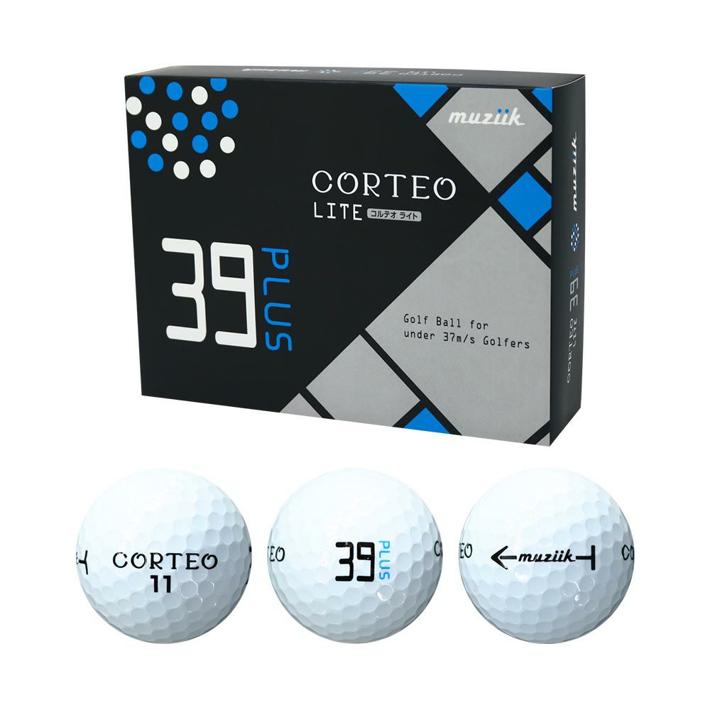 ムジーク（Muziik） コルテオ ライト39 PLUS ボール ホワイト 1ダース  2021