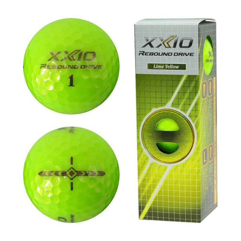 ゼクシオ（XXIO） XXIO リバウンド ドライブ ボール ライムイエロー 1スリーブ（3個入）  2021