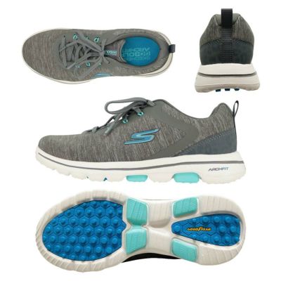 スケッチャーズ（Skechers） 【レディース】2022 Skechers GO GOLF WALK 5 スパイクレスシューズ 123034-GYBL『最終処分価格』【最終処分価格】