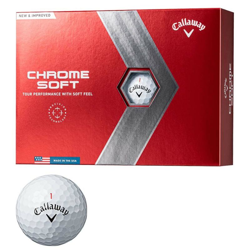 キャロウェイ（Callaway） CHROME SOFT ボール ホワイト 1ダース 2022 | ゴルフショップ・ゴルフ通販なら二木ゴルフオンライン