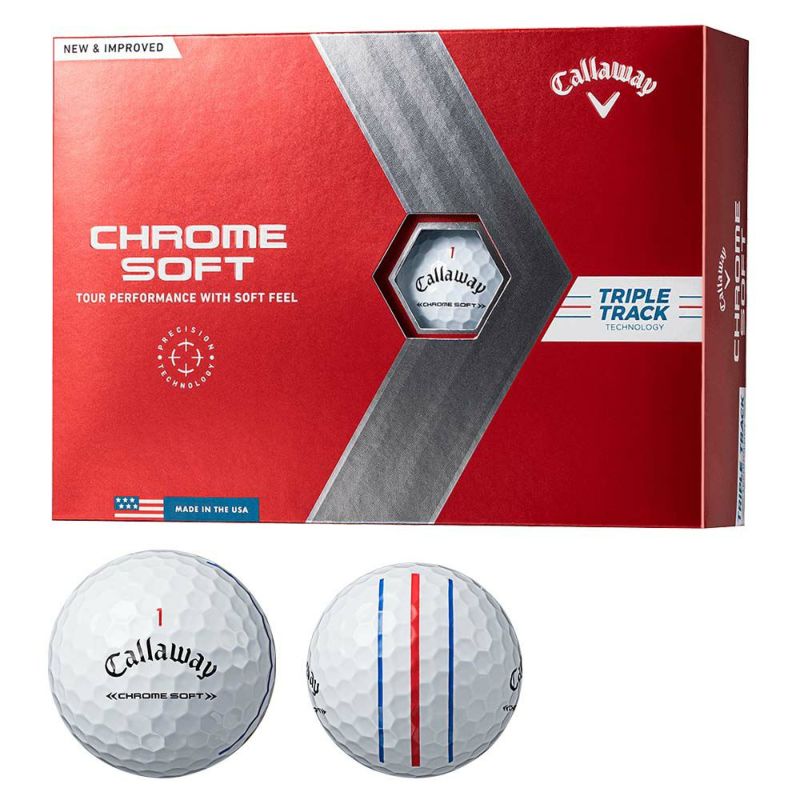 キャロウェイ（Callaway） CHROME SOFT トリプル・トラック ボール ホワイト 1ダース 2022 |  ゴルフショップ・ゴルフ通販なら二木ゴルフオンライン