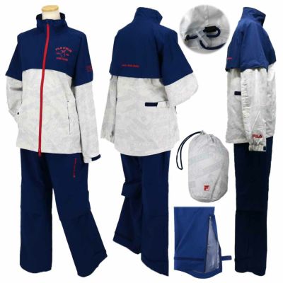 フィラ（FILA） レインウェア（上下セット） 751-990 レディースゴルフウェア【最終処分価格】