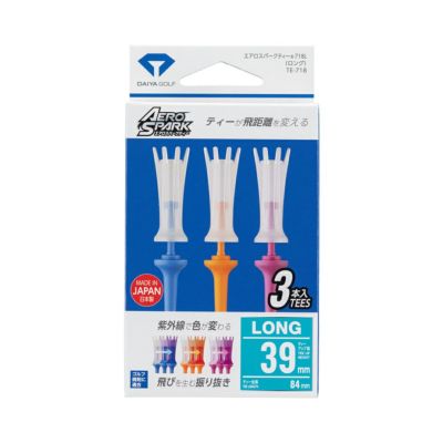 ダイヤゴルフ（DAIYA_GOLF） エアロスパークティー 718L ロング 3本入り TE-718 2025