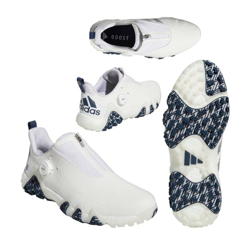 アディダス（Adidas） コードカオス22 Boa スパイクレスシューズ GX3938 ホワイト/ネイビー/Cホワイト 2022