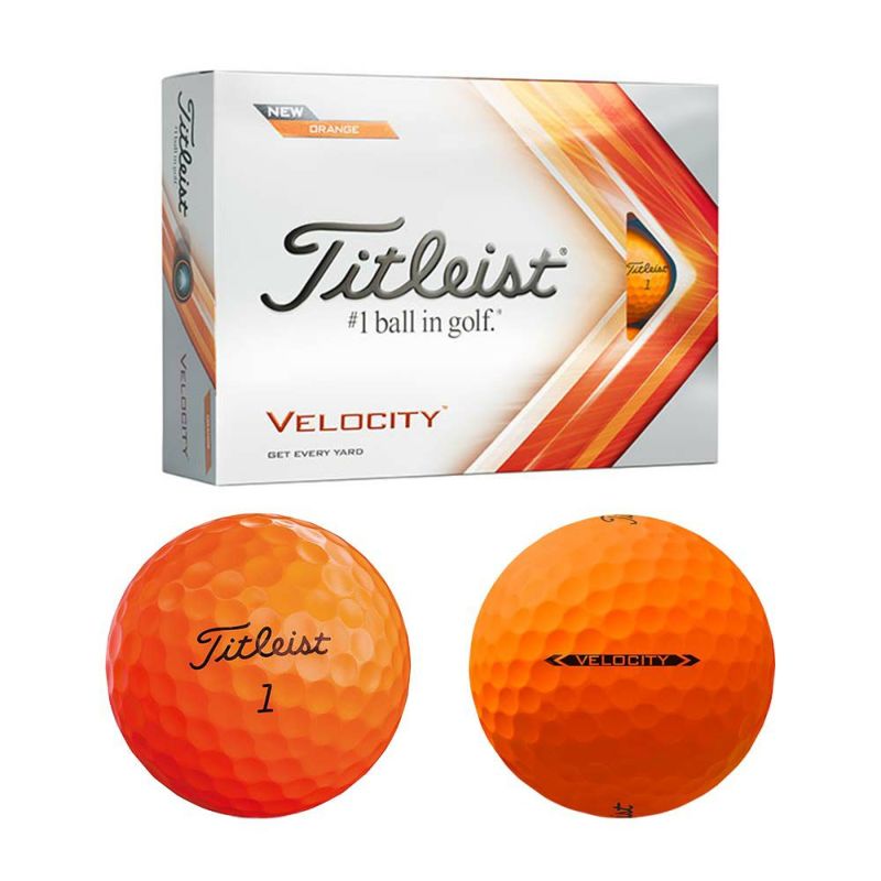 タイトリスト（Titleist） ヴェロシティ ボール オレンジ 1ダース 2022