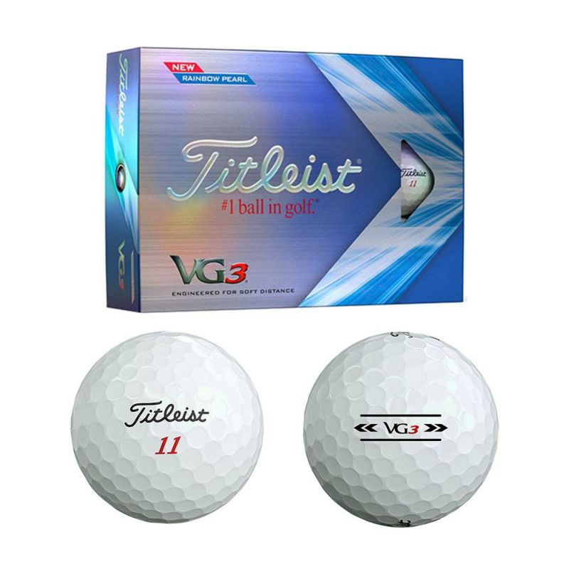 タイトリスト（Titleist） VG3 ボール レインボーパール 1ダース T3027S  2022