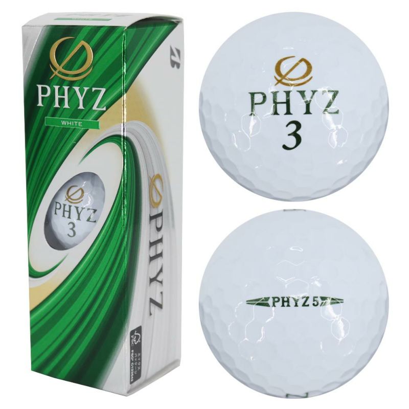 ブリヂストン（BRIDGESTONE_GOLF） PHYZ ボール ホワイト 1スリーブ（3個入） 2019