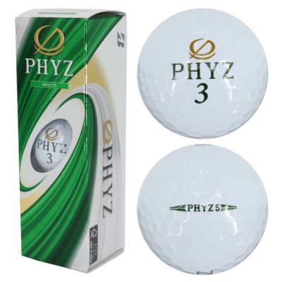 ブリヂストン（BRIDGESTONE_GOLF） 【大特価市】PHYZ ボール ホワイト 1スリーブ（3個入） 2019
