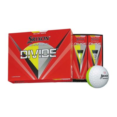 スリクソン（SRIXON） スリクソン Z-STAR XV ディバイド ボール イエロー/ホワイト 1ダース