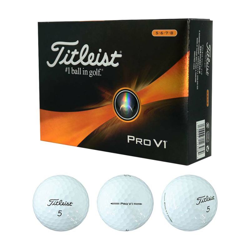 タイトリスト（Titleist） Pro V1 ボール （ハイナンバー） ホワイト 1