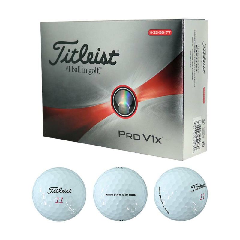 タイトリスト（Titleist） Pro V1x ボール （ダブルナンバー） ホワイト 1ダース 2023 |  ゴルフショップ・ゴルフ通販なら二木ゴルフオンライン