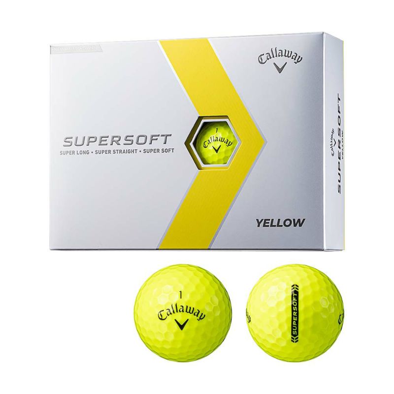 キャロウェイ（Callaway） SUPERSOFT ボール イエロー 1ダース 2023 | ゴルフショップ・ゴルフ通販なら二木ゴルフオンライン