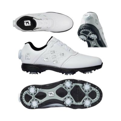 フットジョイ（FOOTJOY） eコンフォート Boa ソフトスパイクレディースシューズ 98650 ホワイト/シルバー 2023【最終処分価格】