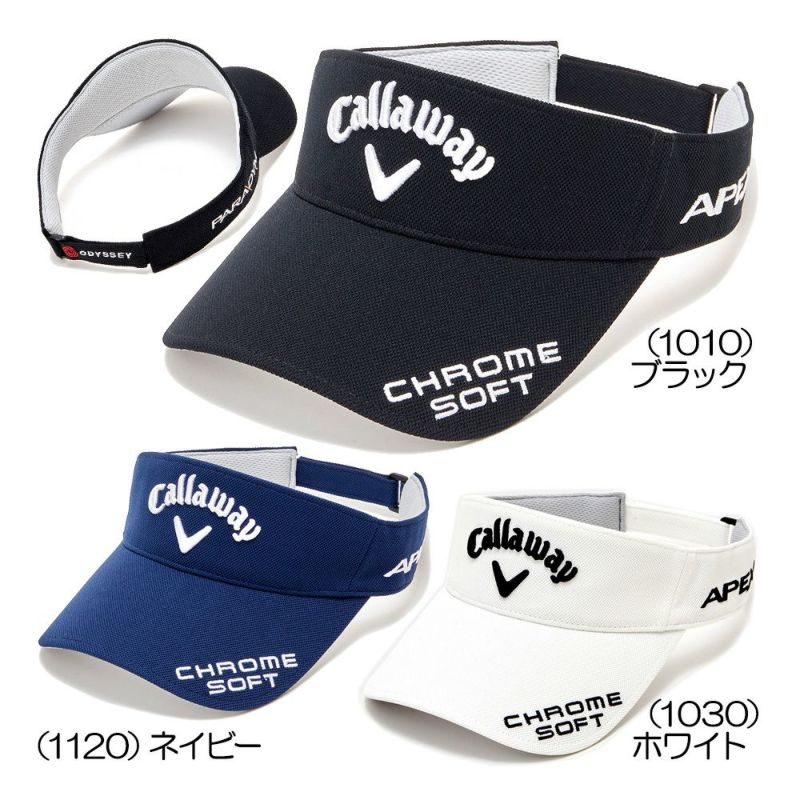 キャロウェイ（Callaway） TOUR CS VISOR 23 JM C23990110 メンズバイザー 2023春夏