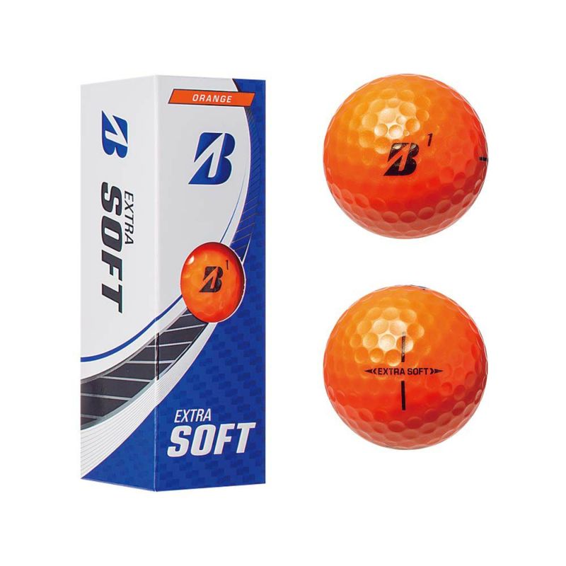 ブリヂストン（BRIDGESTONE_GOLF） EXTRA SOFT ボール オレンジ 1スリーブ（3個入）  XCOXJ-3 2023