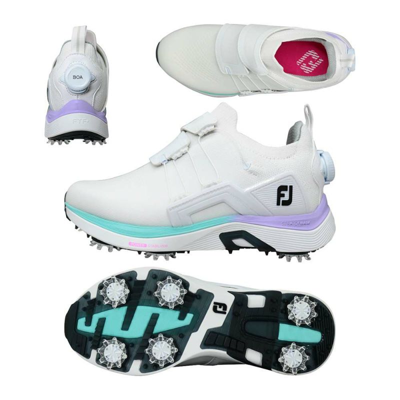 フットジョイ（FOOTJOY） FJ ハイパーフレックス Boa ソフトスパイクレディースシューズ 98170 ホワイト/パープル 2023 |  ゴルフショップ・ゴルフ通販なら二木ゴルフオンライン