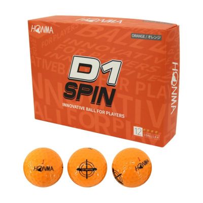 本間ゴルフ（HONMA） 【大特価市】HONMA D1 SPIN ボール BT2301 オレンジ 1ダース 2023 | ゴルフショップ・ゴルフ 通販なら二木ゴルフオンライン