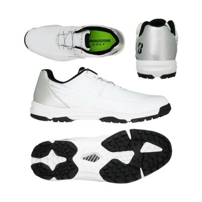 ブリヂストン（BRIDGESTONE_GOLF） ゼロ・スパイク バイターライト Boa スパイクレスシューズ SHG350 （WS）ホワイト/シルバー【最終処分価格】