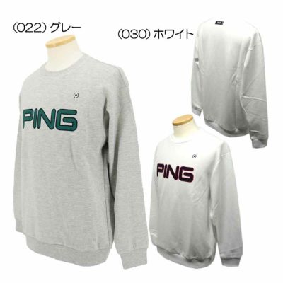 ピン（PING） PINGロゴアップリケ クルーネックスウェットプルオーバー