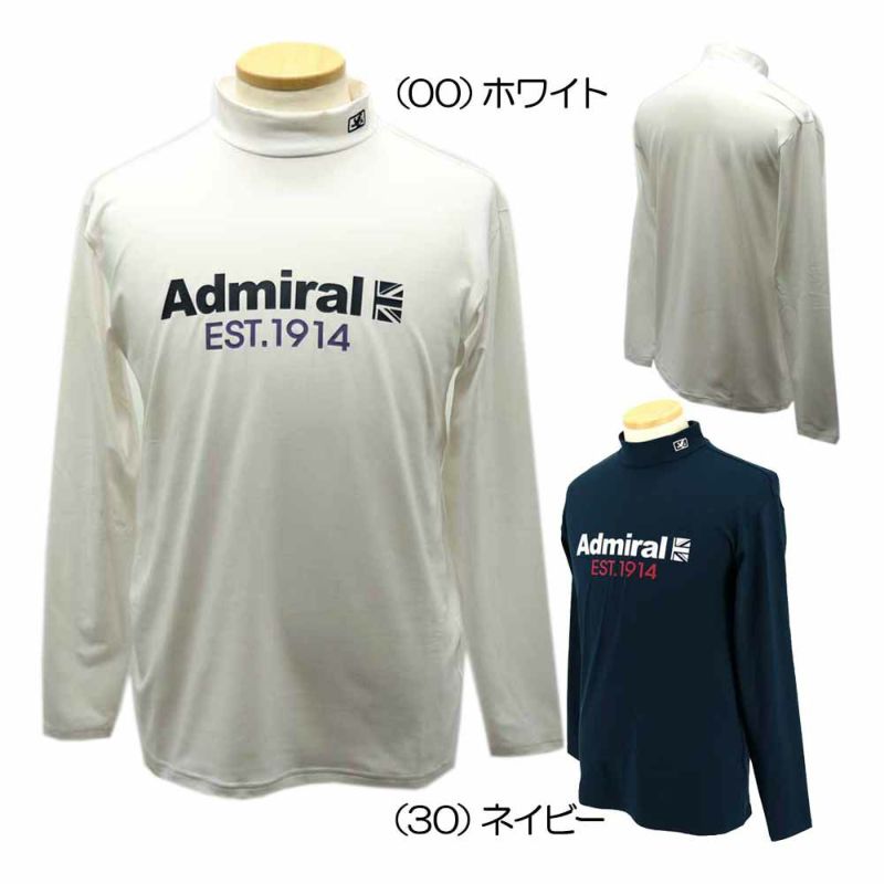 アドミラル（Admiral） ハーフUJ ロングスリーブ モックネックシャツ