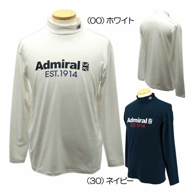 アドミラル（Admiral） ハーフUJ ロングスリーブ モックネックシャツ ADMA370 メンズゴルフウェア 2023秋冬