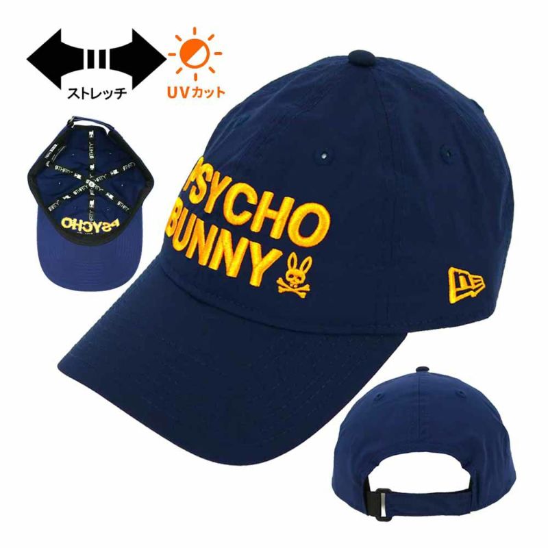 サイコバニー（PsychoBunny） キャップ GOLF NEW ERAコラボ PBMG351F メンズゴルフキャップ 2023秋冬