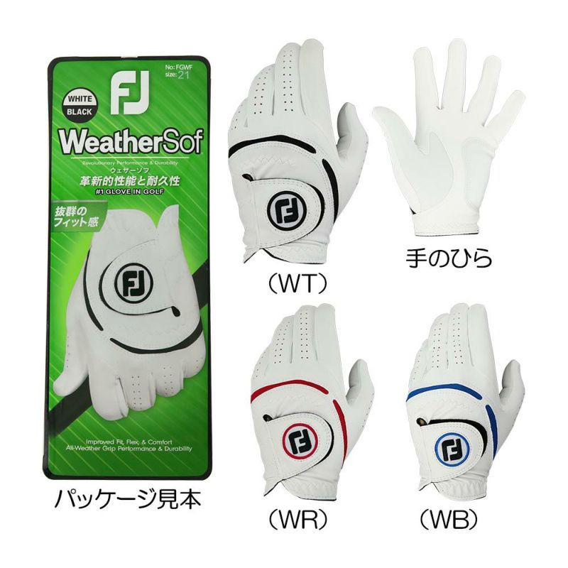 フットジョイ（FOOTJOY） ウェザーソフ グローブ（左手用） FGWF23 2023