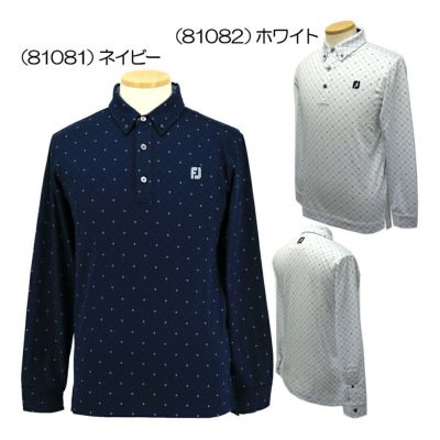 フットジョイ（FOOTJOY） FJアーガイル蓄熱保温長袖ボタンダウンシャツ FJ-F23-S10 メンズゴルフウェア 2023秋冬