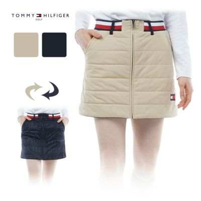 トミーヒルフィガー（Tommy_Hilfiger） リバーシブルパテッドスカート THLA375 レディースゴルフウェア 2023秋冬『最終処分価格』