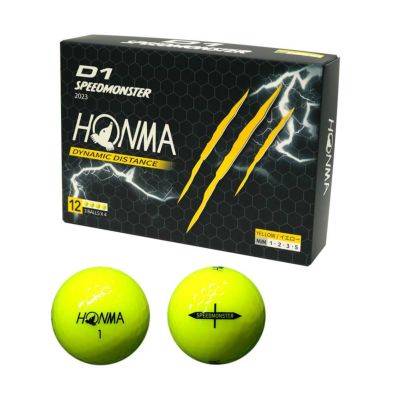 本間ゴルフ（HONMA） D1 スピードモンスター ボール BT2302 イエロー 1