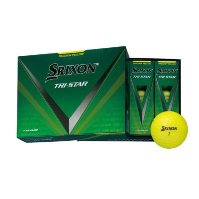 スリクソン（SRIXON） TRI-STAR ボール プレミアムパッションイエロー 1ダース 2024