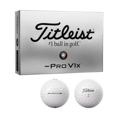 タイトリスト（Titleist） Pro V1x LEFT DASH ボール ホワイト 1ダース 2024