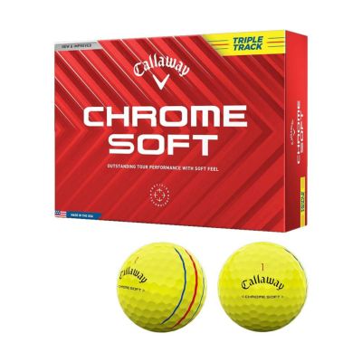 キャロウェイ（Callaway） CHROME SOFT トリプル・トラック ボール イエロー 1ダース 2024