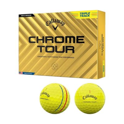 キャロウェイ（Callaway） CHROME TOUR トリプル・トラック ボール イエロー 1ダース 2024