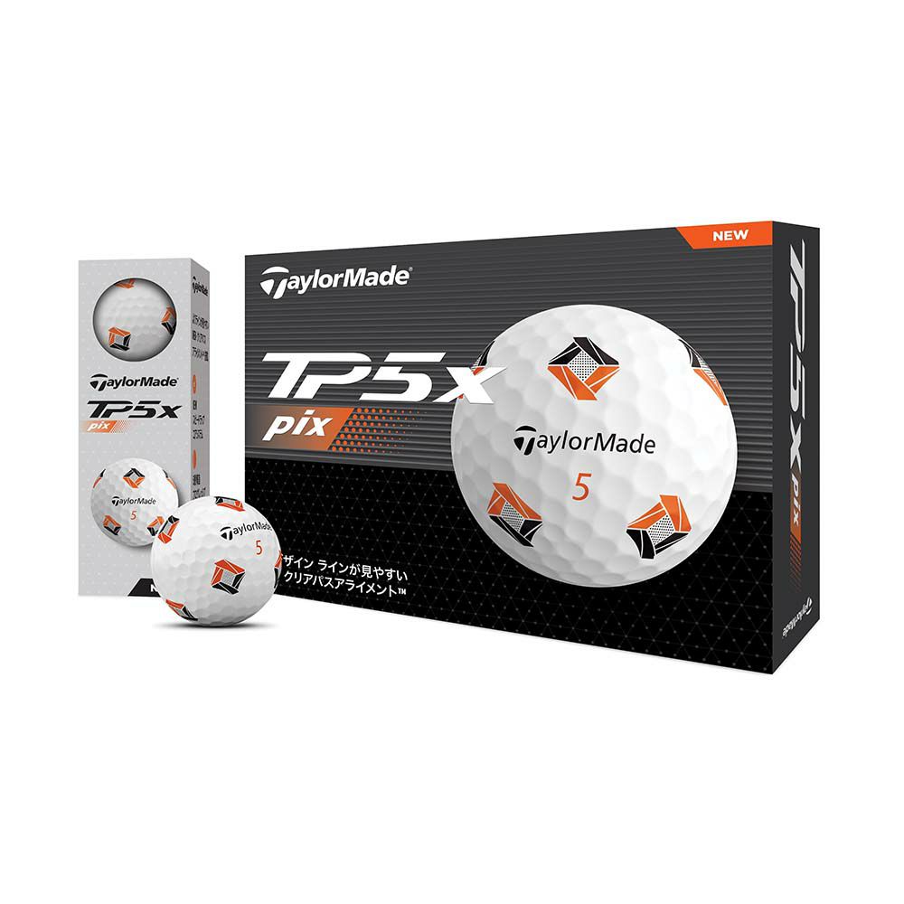 テーラーメイド（TaylorMade） TP5x PIX ボール ホワイト 1ダース 2024 