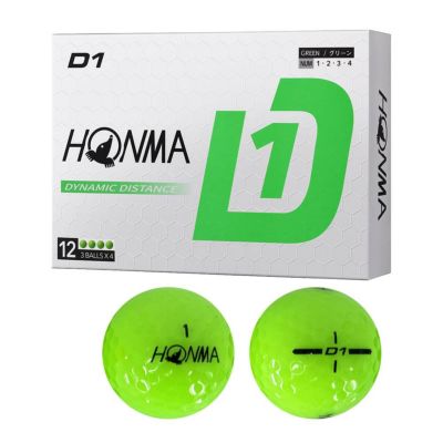 本間ゴルフ（HONMA） D1 ボール BT2401 グリーン 1ダース 2024