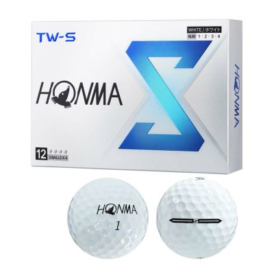 本間ゴルフ（HONMA） TW-S ボール BT2403 ホワイト 1ダース 2024