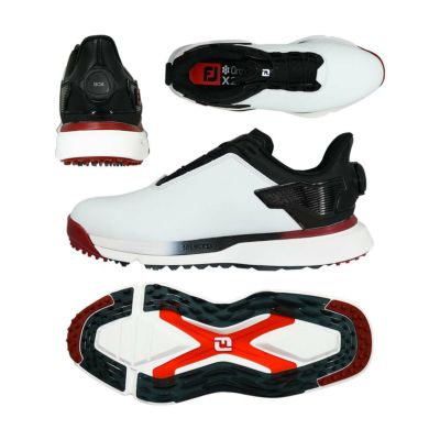 フットジョイ（FOOTJOY） Pro SLX Boa スパイクレスシューズ 56909 ホワイト/ブラック/レッド 2024