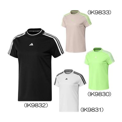 アディダス（Adidas） スリーストライプス メッシュベントモック IKK64 レディースゴルフウェア 2024春夏