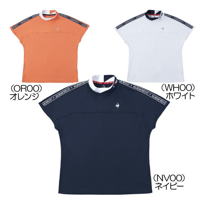 ルコック（le_coq_sportif） ワイドフィット モックネック袖ラインシャツ QGWXJA01 レディースゴルフウェア 2024春夏 | ゴルフ ショップ・ゴルフ通販なら二木ゴルフオンライン