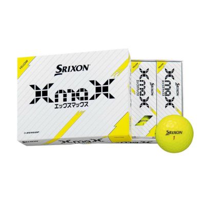 スリクソン（SRIXON） XmaX（エックスマックス）ボール イエロー 1ダース 2024