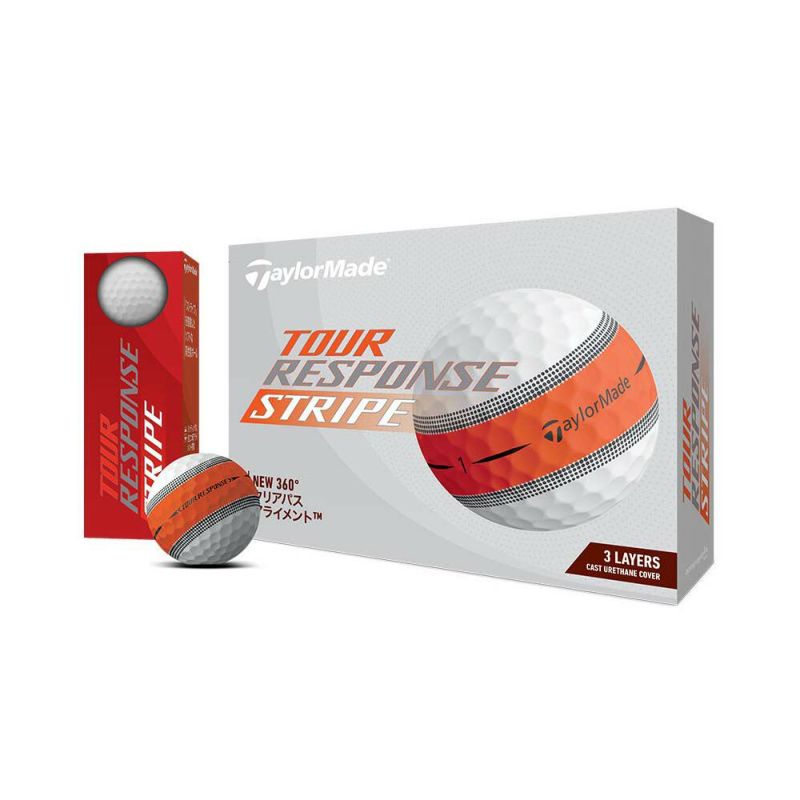 テーラーメイド（TaylorMade） ツアーレスポンス ストライプ ボール オレンジ 1ダース M1800401 2024 |  ゴルフショップ・ゴルフ通販なら二木ゴルフオンライン