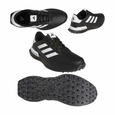 アディダス（Adidas） S2G SL レザー 24 スパイクレスシューズ IG8192 コアブラック/ホワイト 2024
