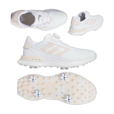 アディダス（Adidas） S2G SL Boa 24 スパイクレディースシューズ IF0320 ホワイト/ワンダークォーツ 2024 ゴルフ ショップ・ゴルフ通販なら二木ゴルフオンライン